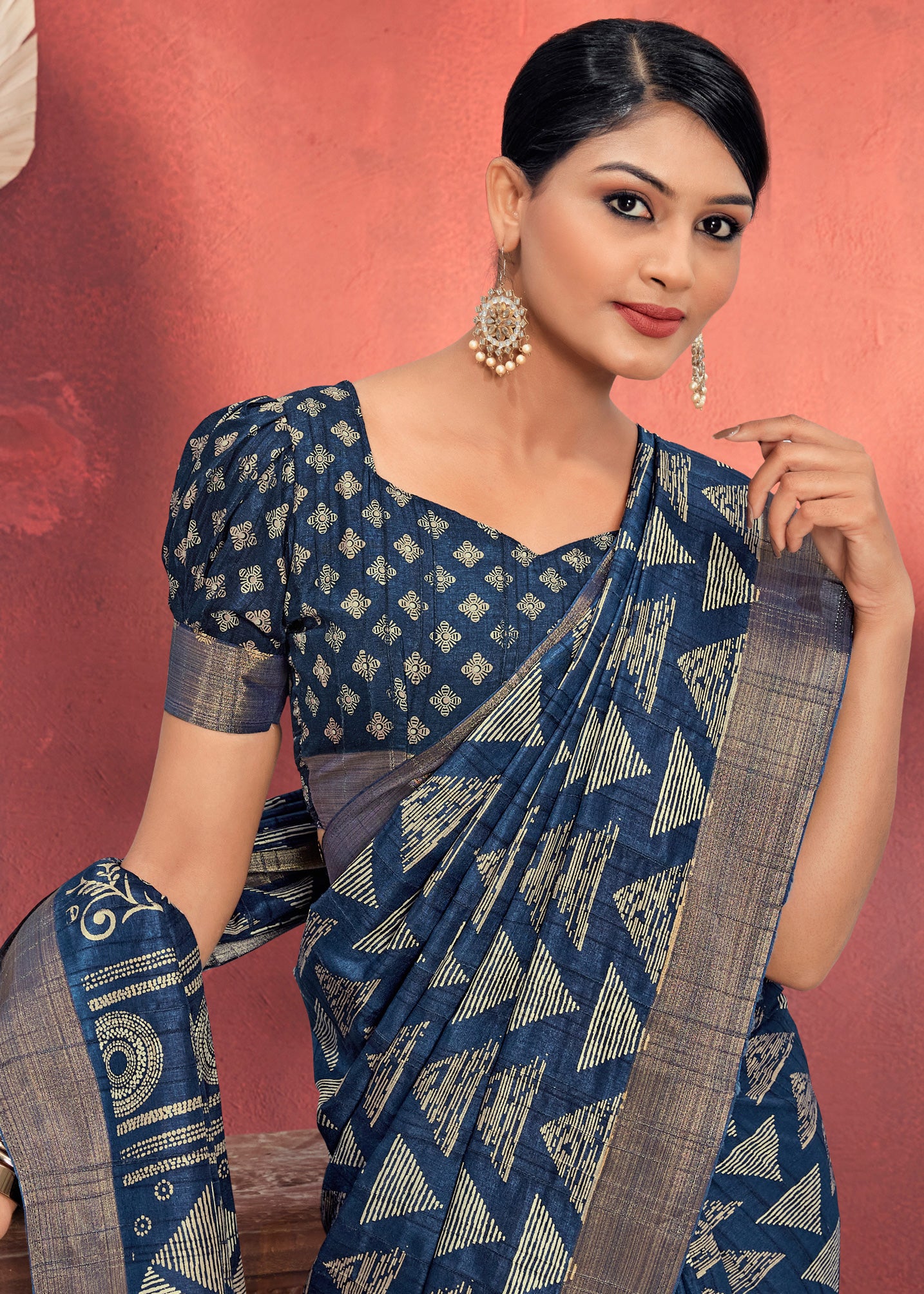 simple blouse designs for cotton sarees | BCS033 | 50% Cash Reward - AB &  Abi Fashions