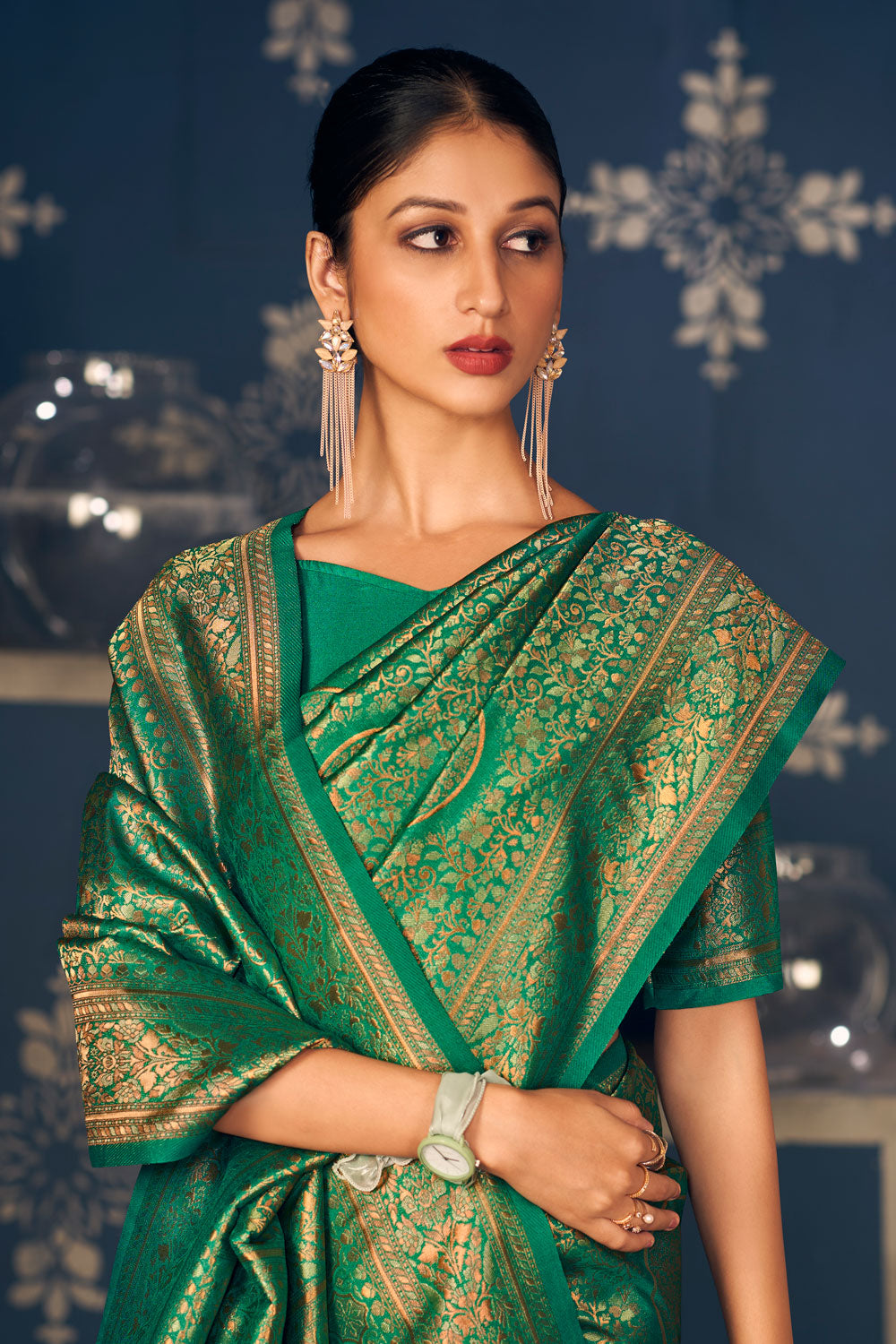 Green Pure Silk Saree