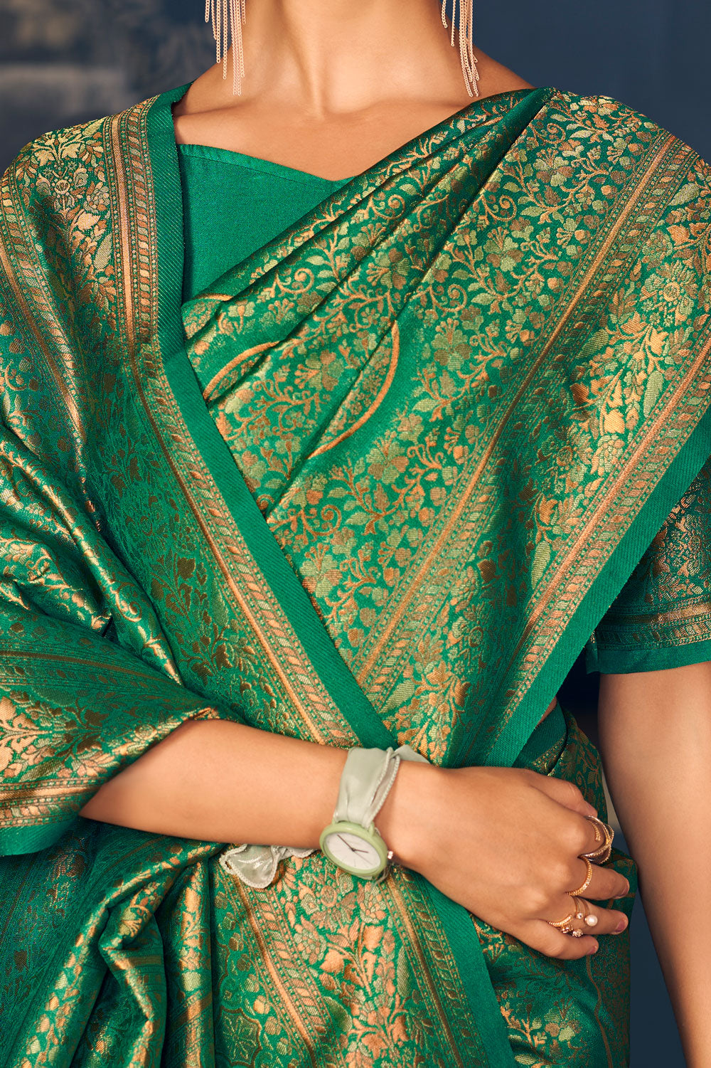 Green Pure Silk Saree