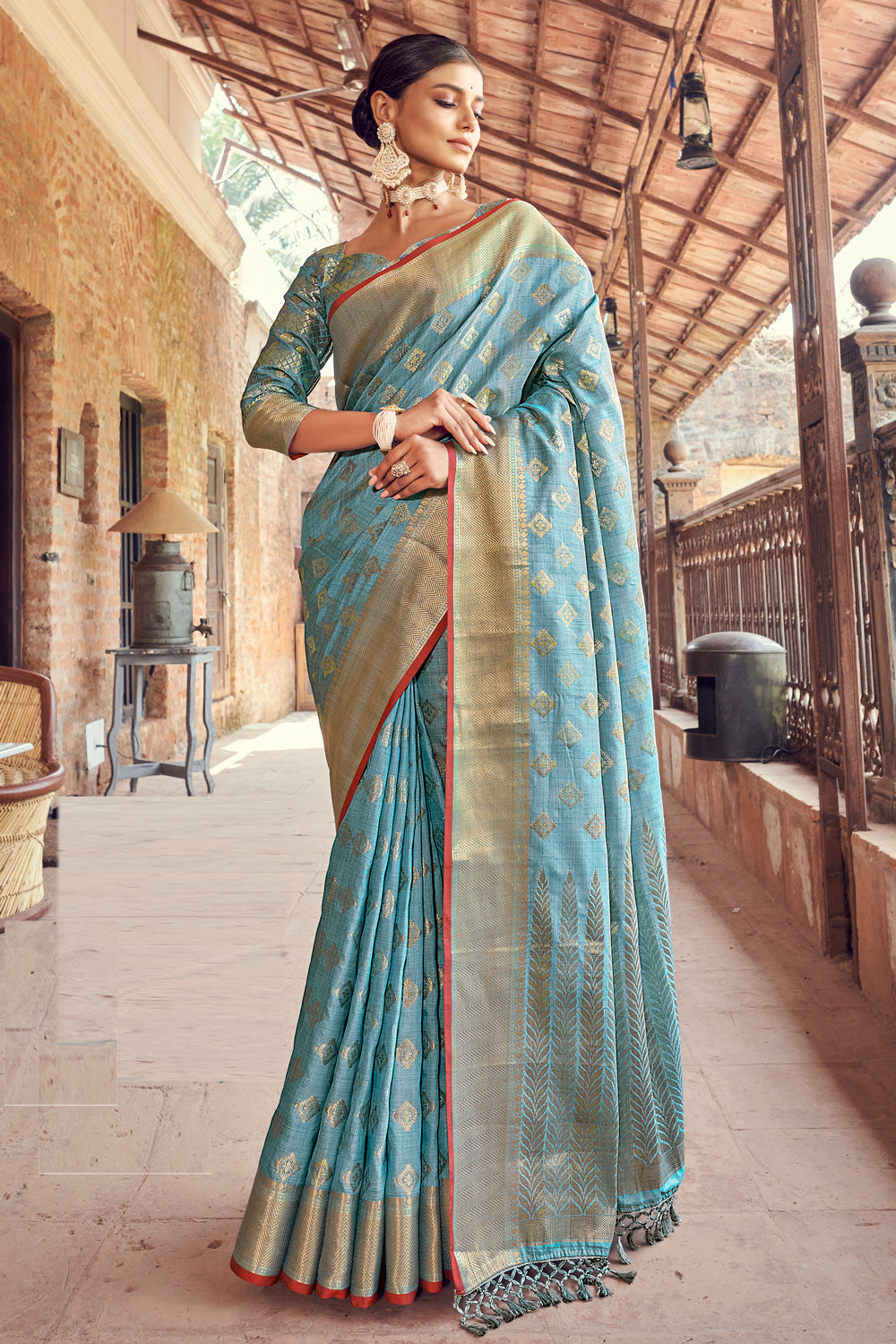 Applecreation Women's Banarasi Patola Silk Saree With Unstitched Blouse  Piece(Pink & Gold_2MNSV807) : Amazon.in: Fashion