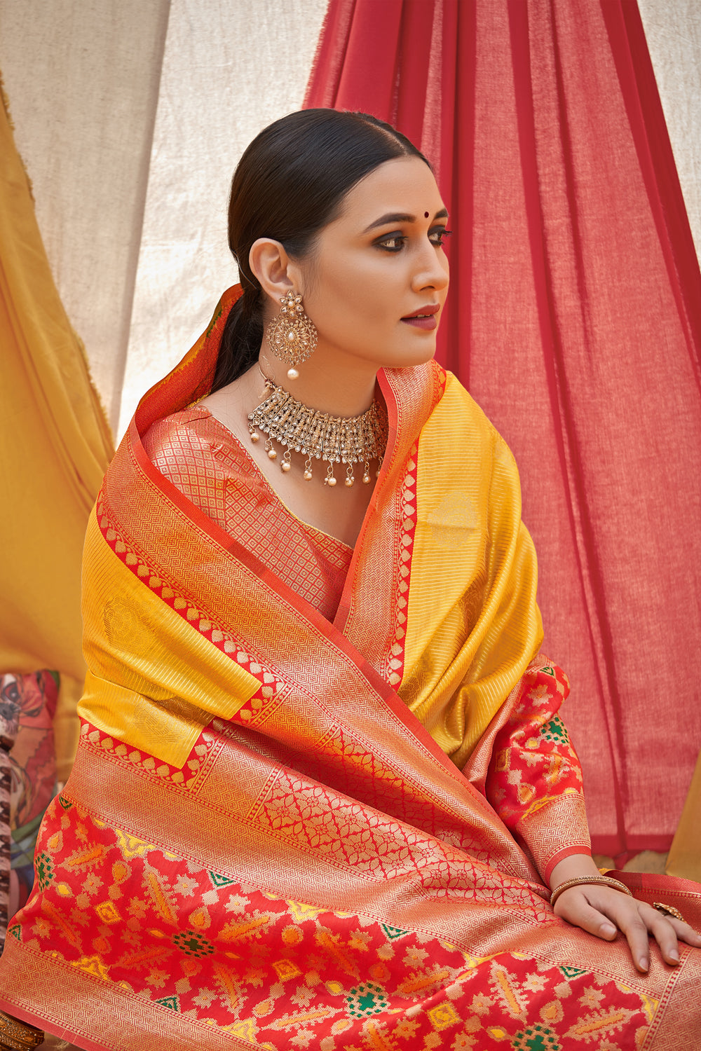 Weaving Banarasi silk Banarasi Saree in Sky blue - SR23836